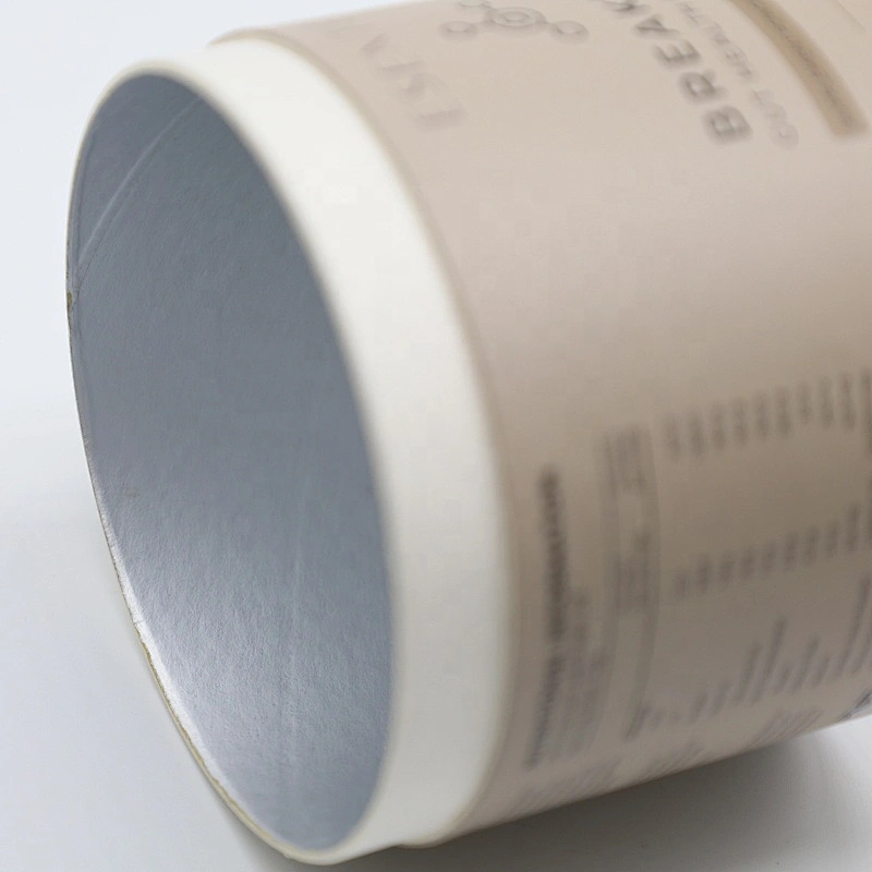 High Quality Round Cylinder Food Grade Paper Tube Packaging With Metal Lid Packing for Tea Coffee Or Powder