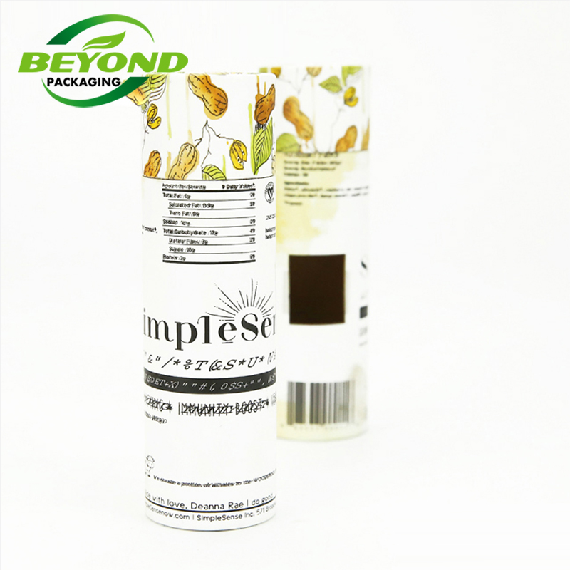 Wholesale Customized Recycled Round Kraft Paper Cardboard Tube Box For Cosmetic Oil Glass Bottle Packaging