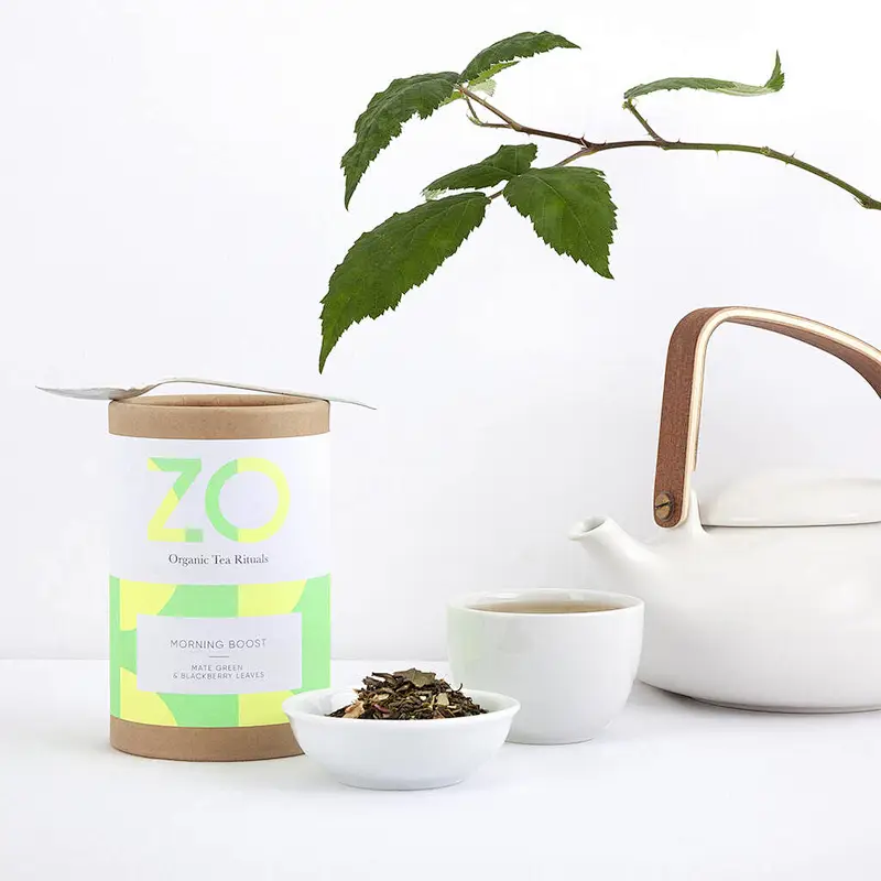 Custom Cardboard Cylinder Coffee Bean Container Food Safe Packing Tube Packages Cylindrical Biodegradable