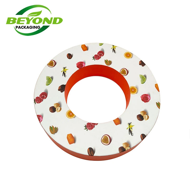 Custom Wholesale Chocolate Boxes Cardboard Round Kraft Paper Round Tube with Window Box Eco-friendly Gift packaging with insert
