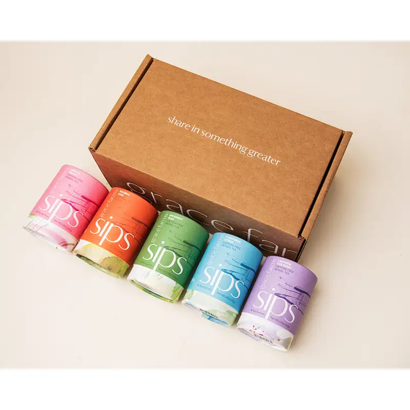 Wholesale custom printing small tea paper tubes recycled cardboard loose tea packaging tube cylinder box with logo