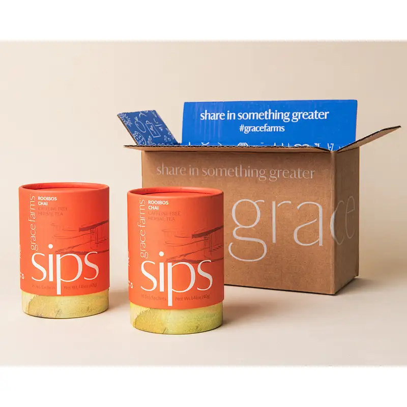 Custom Food Grade Recycled Cardboard Cylinder Herbs Tea Coffee Packaging Box Round Matt Lamination Paper Tube Packaging