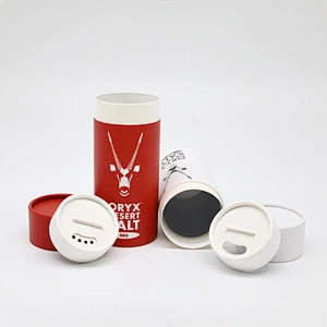 Customized Biodegradable Seasoning Powder Food Grade Kraft Paper Container With High Quality Paper Tube With Shaker