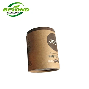 Custom Kraft Cardboard Cylinder Paper Tube Box Cylindrical Packaging fro Tea Eco-friendly  Biodegradable Recycled Packaging