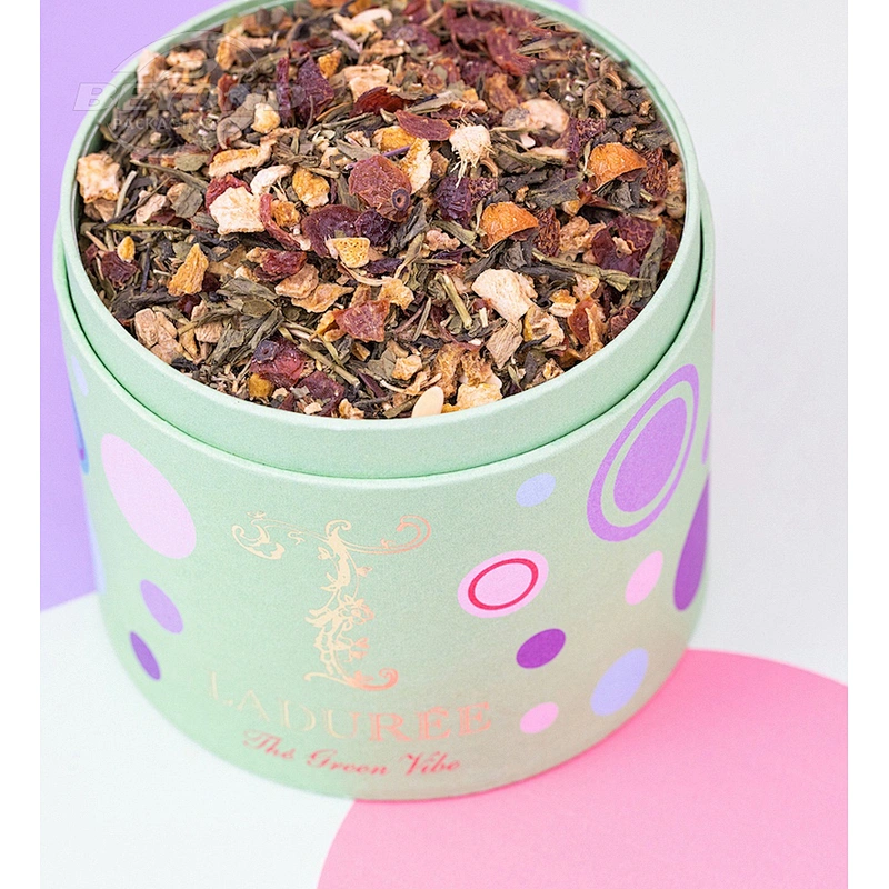Customized Food Grade Can Cylinder Biodegradable Gift Paper Tube For Loose Leaf Tea Coffee Chocolate Packaging