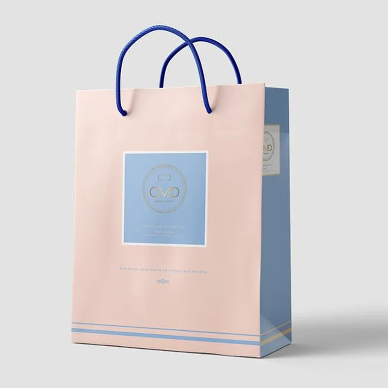 Wholesale Recycled Customized Kraft Paper Bag Packaging Luxury Shopping Gift Clothing Bag With Your Own Logo