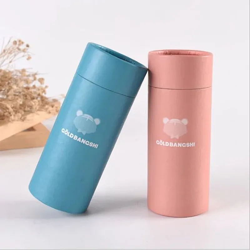 Custom biodegradable loose tea paper tube packaging food grade cardboard tube packing for tea box packaging