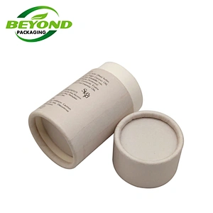 Custom Slim Lip Balm Lip gloss Tubes Deodorant Stick Cylinder Biodegradable Cardboard Cosmetic Paper Push Up  Packaging