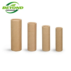 Customized Eco Friendly Recoverable Packaging Gift Paper Tube Perfume Cylinder Cardboard Round Kraft Paper Box