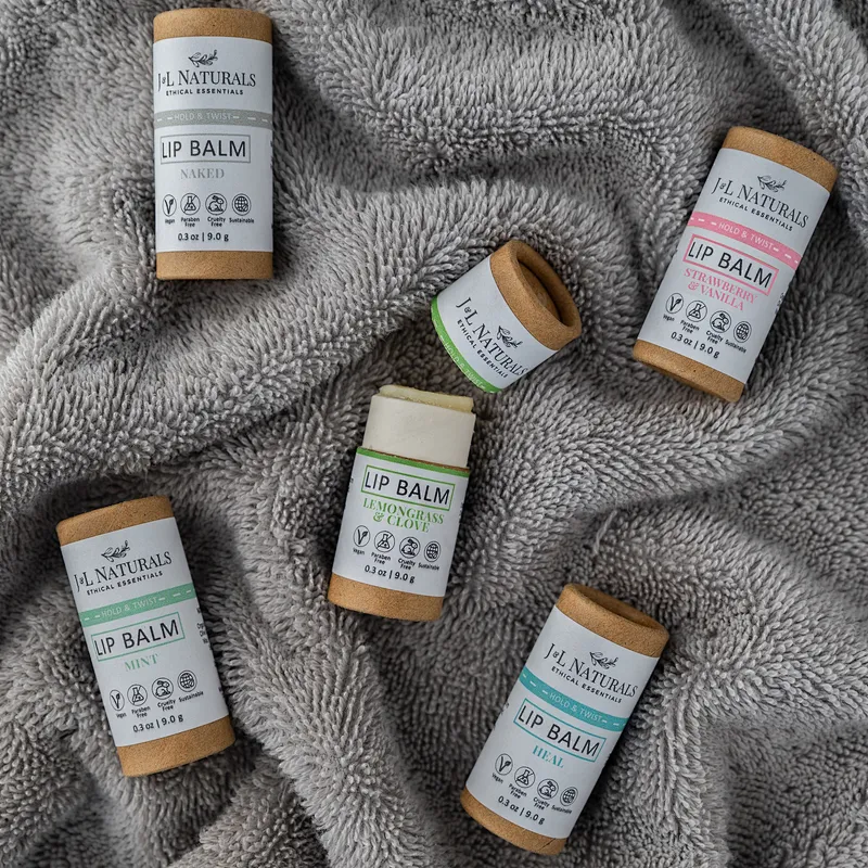 Custom 15g Deodorant Tube White Cardboard Push up Deodorant Containers Paper Eco Friendly Lip Balm Tube Cylinder Packing Round