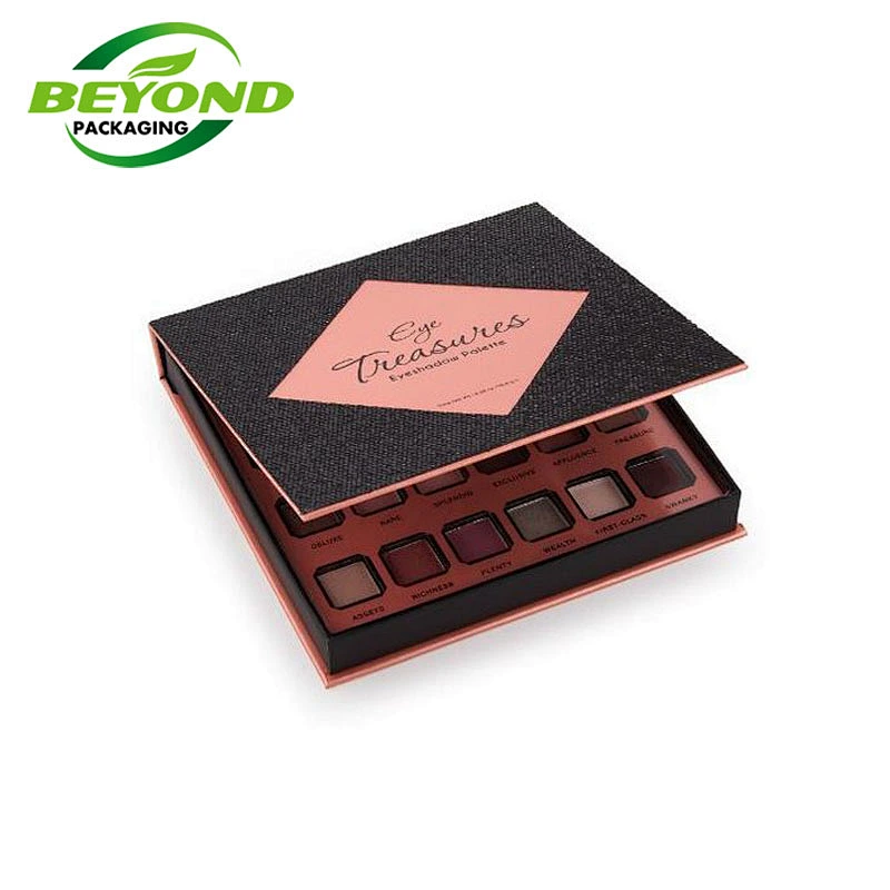 Recycled Luxury Custom Cosmetic Gloss Paper Box for Eye Shadow Palette Lipstick  Lip Packaging Gift Box Customize