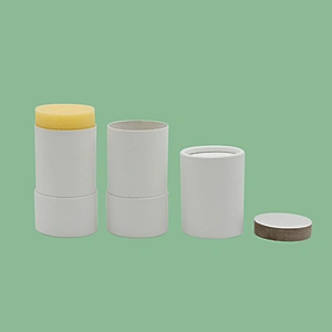 Customized Oval Deodorant Stick Container Eco Friendly Kraft Paper Cylinder Packaging Cardboard Push Up Paper Tube