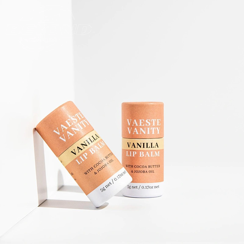 Customized Printed Biodegradable Hot Sale 0.3oz Deodorant Push Up Kraft Paper Tubes Deodorant Cardboard Container