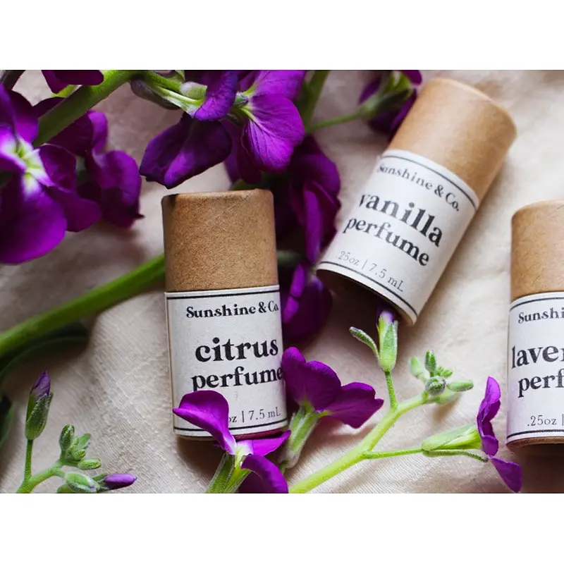 Custom Honey Pot Lip Balm Paper Container Round Deodorant Push up Paper Tube Cylinder Cardboard Box Biodegradable Packaging