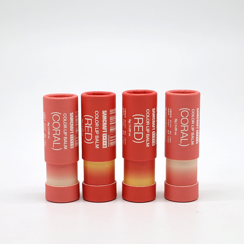 Multipurpose Wax Paper Liner 3oz Push Up Tube Solid Perfume Empty Container 60grams Cardboard Lip Balm Tube Packaging
