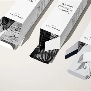 High Quality Eco Friendly Thin Small Folding Paper Card Box Sale Competitive Price Paper Boxes For Cosmetic Bottle