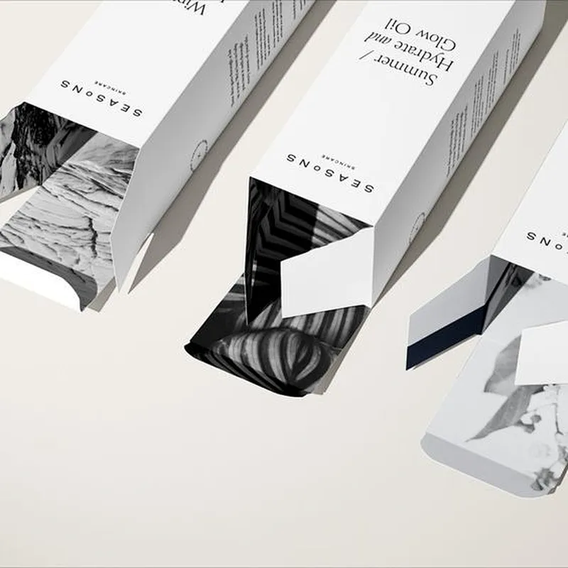 High Quality Eco Friendly Thin Small Folding Paper Card Box Sale Competitive Price Paper Boxes For Cosmetic Bottle