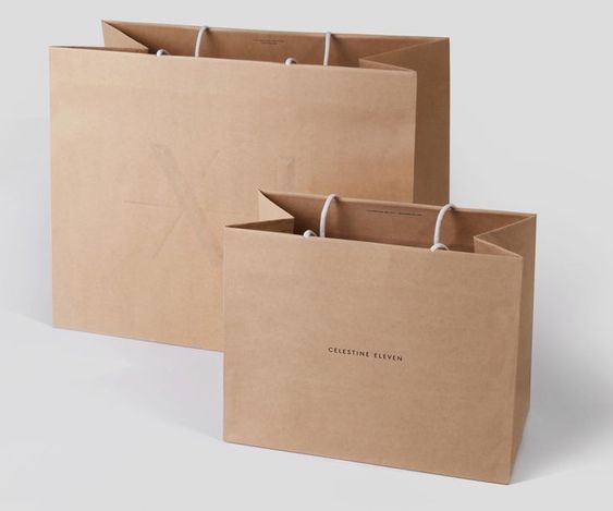 Brown Kraft Paper Eco Friendly Biodegradable High Quality OEM Logo Printed Gift Shopping Bag With Handle