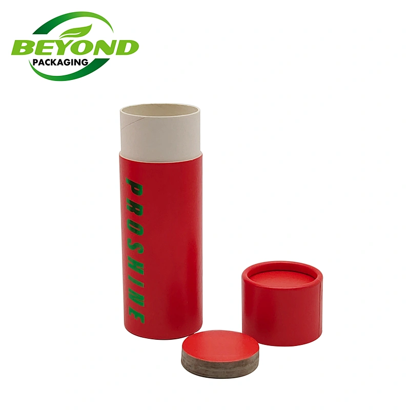 Custom Private Label Cardboard Deodorant Container Packaging Push up Kraft Paper 15g Lip Balm 10ml Empty Lip Gloss Tube