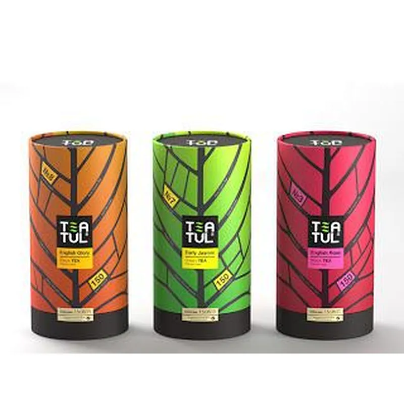 Wholesale Free Design Empty Custom Biodegradable Paper Tea Box Kraft Tube For Food Cylinder Paper Tube Packaging