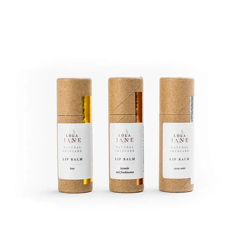 Cylinder Empty Cardboard Deodorant Containers Biodegradable Containers Push Up Deodorant Stick Paper Tubes