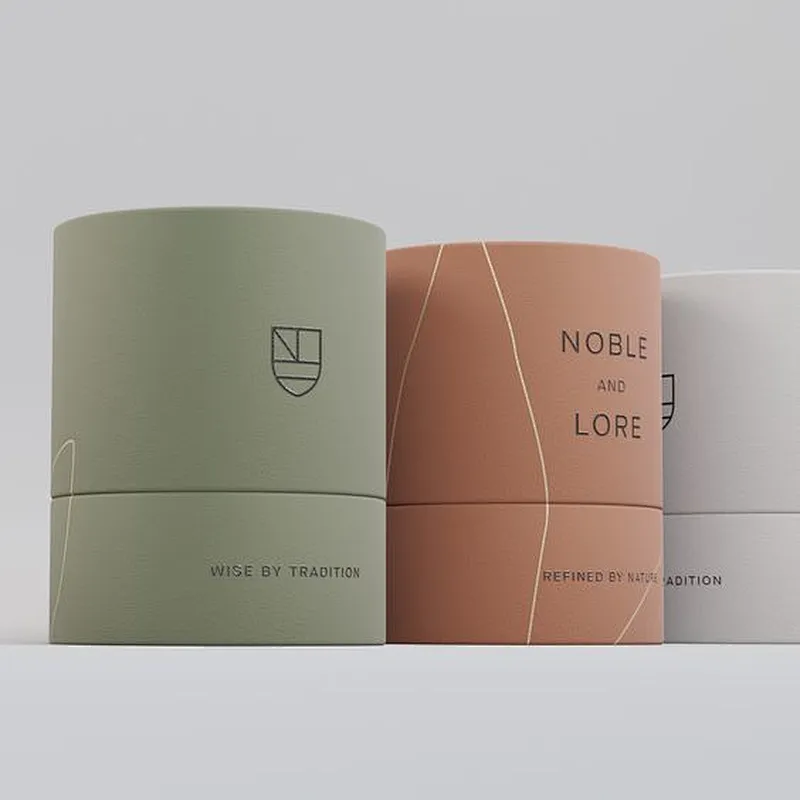 Custom Eco-friendly 100% Recycled Round Cylinder Cardboard Kraft Paper Coffee Tube Packaging  Box Food Grade for Tea