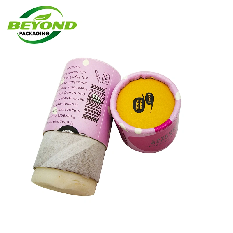 Custom Round Kraft Push up Paper Tube for Lip Balm Carton push up Deodorant Conteneurs 100ml  Papier Tube Round Box Wholesale
