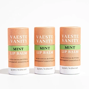 Biodegradable New Design Push Up Kraft Paper Lip Balm Tube Sunscreen Balm Stick Packaging Deodorant Paper Tube Containers