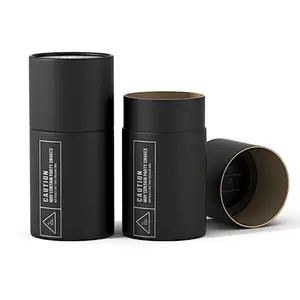 Wholesale Good Price Customized Design Tea Paper Tubes Recycled Food Grade Coffee Kraft Packaging Tube Cylinder Boxes