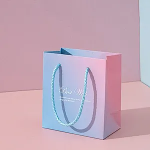 Eco Friendly High Quality Extra Large Recyclable Gift Shopping Paper Bag Custom Design For Clothes