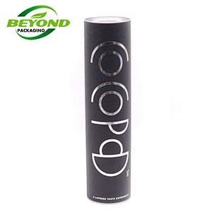Eco-friendly Round Custom Cardboard Kraft Food Grade Paper Tube with Mental Lid for Coffee Bean Loose Tea Leaves 100g Packaging
