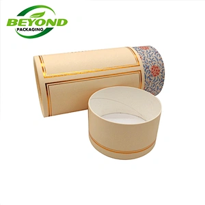 Custom Food Grade Biodegradable Cardboard Paper Tube Empty Loose Tea Packaging Customized Tea Pack Round box Wholesale Cardboard