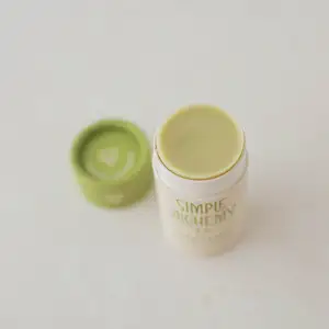 Customized Design Biodegradable Kraft Cardboard Push Up Deodorant Stick Container Paper Lip Balm Tube Packaging