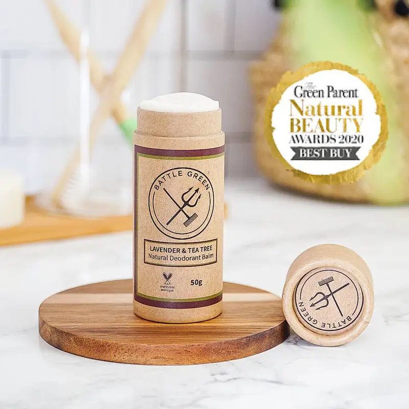 Custom Eco- friendly Biodegradable Recycled Paper Lip Balm Small Deodorant Container Push up  Kraft Paper Tube Packaging