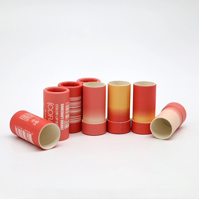 Multipurpose Wax Paper Liner 3oz Push Up Tube Solid Perfume Empty Container 60grams Cardboard Lip Balm Tube Packaging