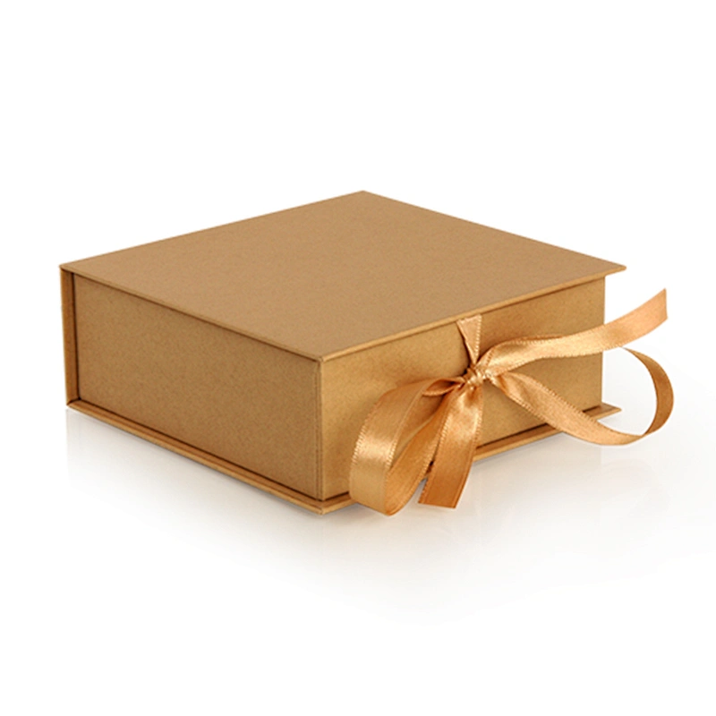 Wholesale Biodegradable Customized Cosmetic Rigid Box Luxury Gift Magnetic Paper Box Packaging With LOGO Lid Ribbon