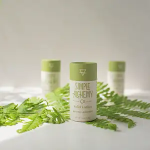 Customized Design Biodegradable Kraft Cardboard Push Up Deodorant Stick Container Paper Lip Balm Tube Packaging