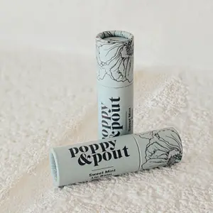 Cylinder Empty Cardboard Deodorant Containers Biodegradable Containers Push Up Deodorant Stick Paper Tubes