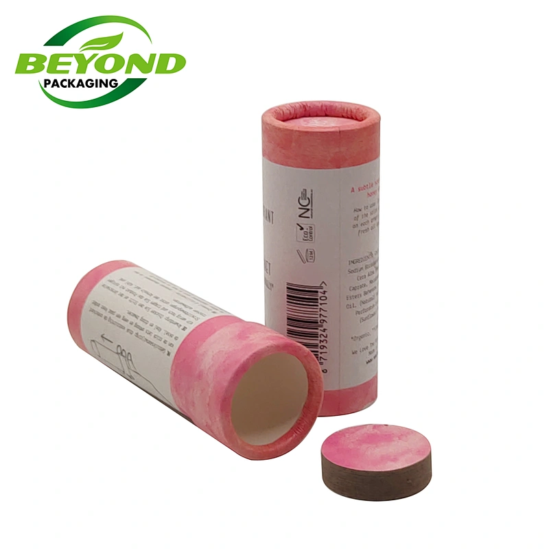 Eco-friendly high quality mini cardboard push up paper tube custom paper Lip balm tube for lip balm