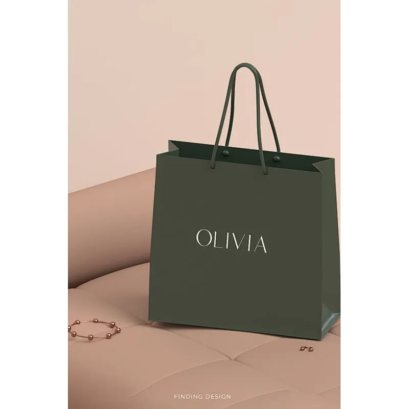 New Design Gift Paper Christmas Shopping Bag With Handle,Recycled Custom Printing Kraft Paper Bag Packaging