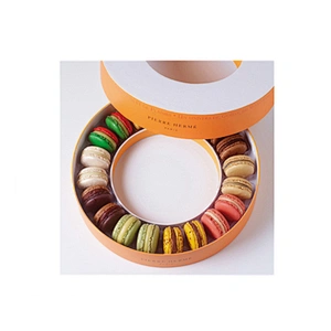 Recycled Food Grade Cardboard Luxury  Paper Gift Box Cylinder Round Tube for Customized Macaroons Packaging
