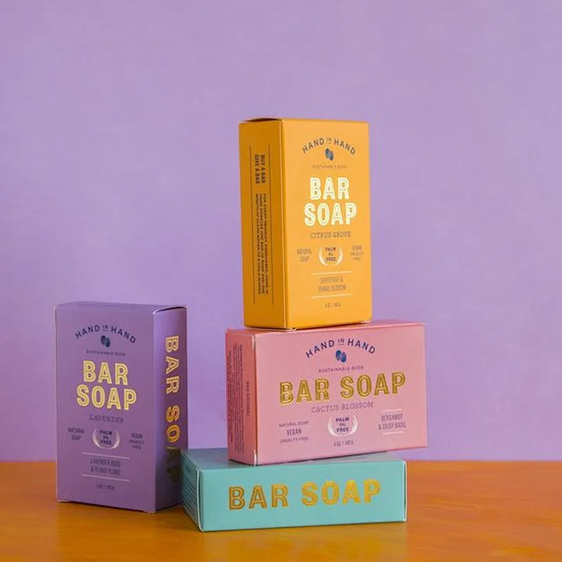 Recycled Luxury Custom Paper Card Make Up Box Matte Set Gift Packaging Box Soap Paper Boxes