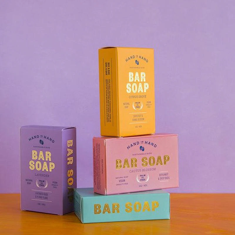Recycled Luxury Custom Paper Card Make Up Box Matte Set Gift Packaging Box Soap Paper Boxes