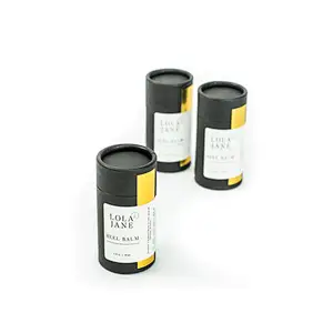 Custom Eco- friendly Deodorant Containers Cardboard Lip Balm Tubes Biodegradable Cylindrical Packaging Push up Kraft Paper
