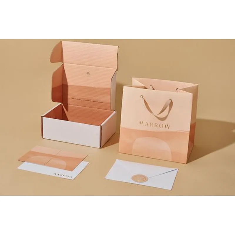 Wholesale Biodegradable Customized Printed Your Own Logo Packaging Kraft Gift Shopping Paper Bag With Ribbon Handles
