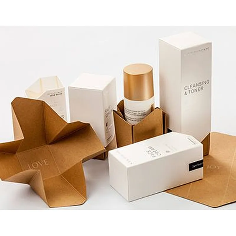 Makeup Packing Cosmetic Folding Card Paper Box Supplier Custom design Printed LOGO Cosmetics Cardboard Paper Packaging Boxes