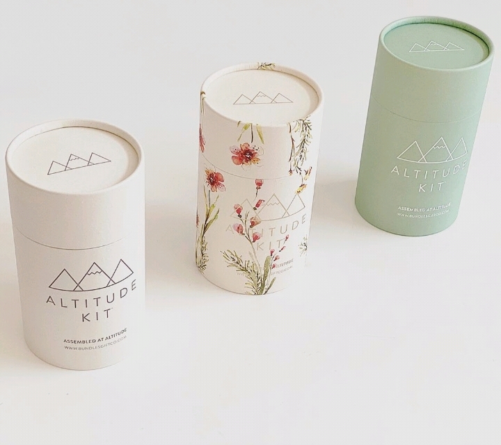 Customized Recycled Elegant Cylinder Food Grade Round Box Tea Gift Packaging Cardboard Box / Cylindrical Shape Paper Tea Tube