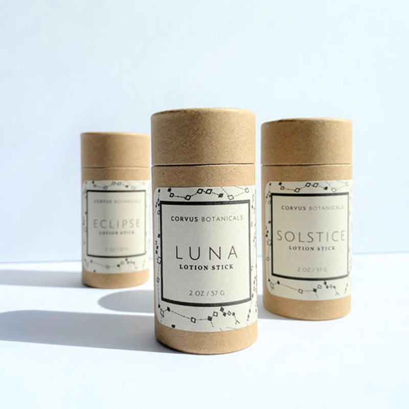 Wholesale Customized Brand Design Biodegradable Kraft Cardboard Push Up Deodorant Container Paper Lip Balm Tube Packaging