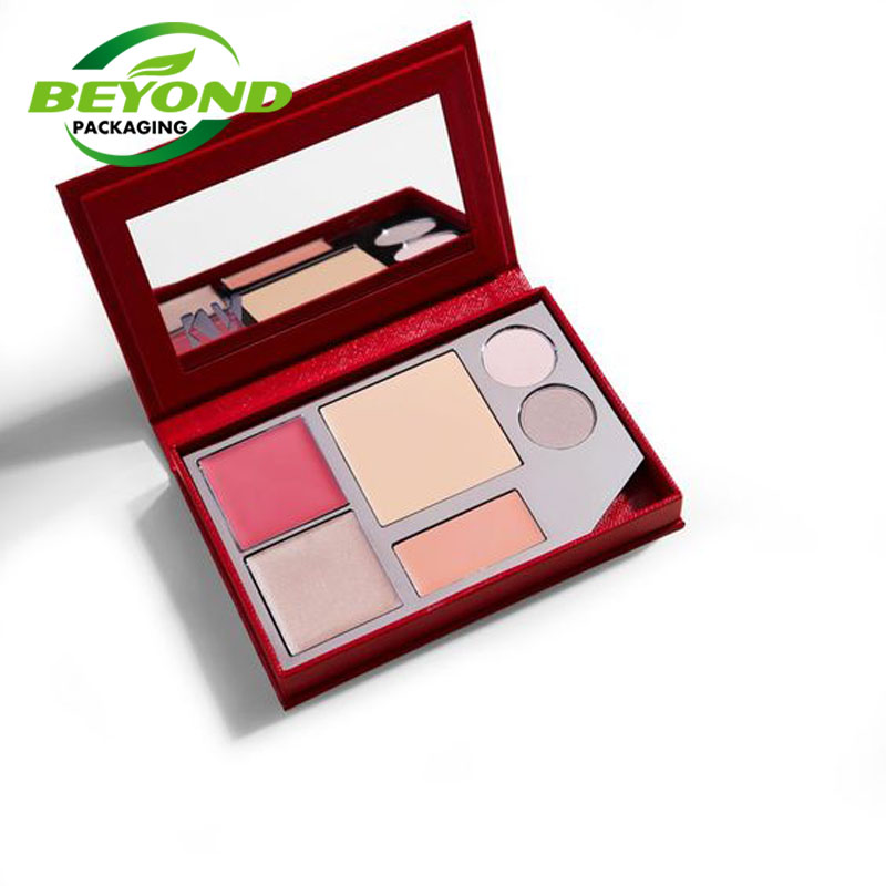 Recycled Luxury Custom Cosmetic Gloss Paper Box for Eye Shadow Palette Lipstick  Lip Packaging Gift Box Customize