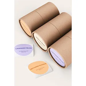 Customized Biodegradable Beautiful Design Kraft Brown Cylinder Cardboard  Packaging Tea Recycle Food Grade Kraft Paper Tube